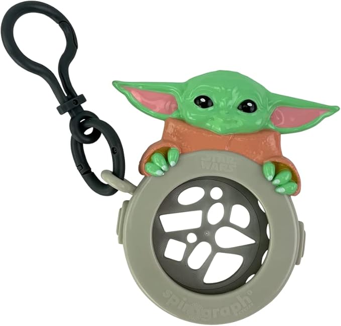 Spirograph Cyclex Clip Grogu - Disney Star Wars The Mandalorian - Baby Yoda - The Easy Way to Make Countless Amazing Designs - Rotating Stencil Wheel - Travel for Kids Ages 5 and Up