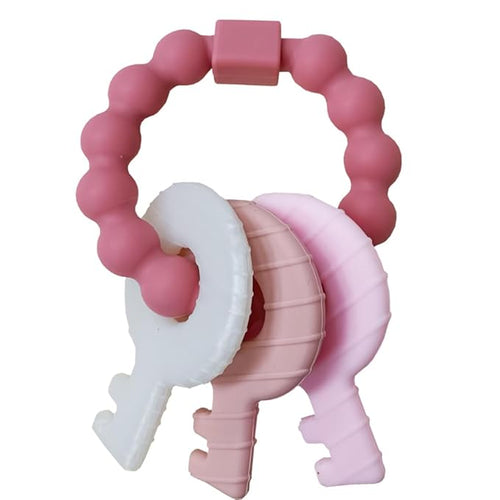 Baby Teething Keys Toys 3 to 12 Months,Infants Toddler Sensory Chew Toys