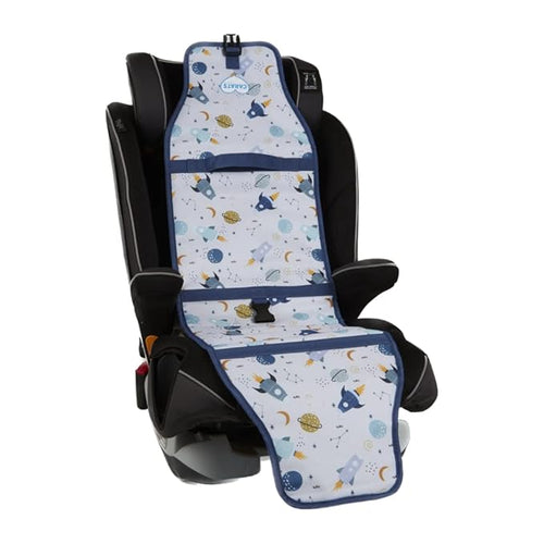 Car Seat Cooling Pad for Babies, Toddlers, and Kids - Comfortable and Durable Cooling Pad for Hot Summer Days - Space White, one Size