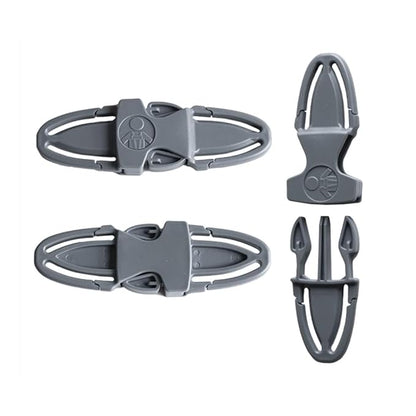 Universal Child Car Seat Chest Harness Clip Universal Safer Belt Clip Buckle Lock Stroller Chest Clip Adjustable Guard for Baby and Kids (Light Gray)