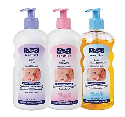 Dr. Fischer Tear-Free Baby Bath Wash, Hypoallergenic B5. Tested