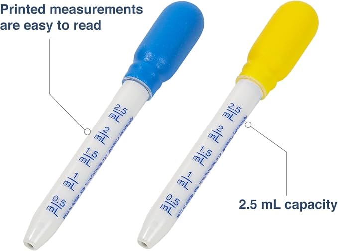 EZY DOSE Kids Oral Liquid Medicine Dropper, For Baby & Toddler 2.5mL/0.5 TSP
