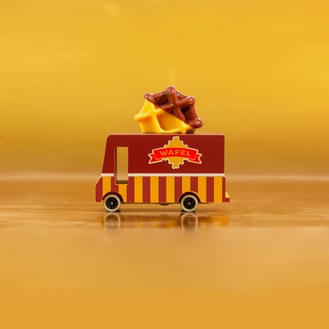 Candylab Toys CANDYCAR® Wooden Food Truck Collection - Waffle Van,