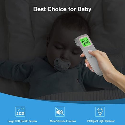 ANMEATE No-Touch Forehead Thermometer for Adults, Infrared Digital Thermometer for Kids