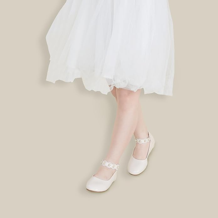 Felix & Flora Girls Toddler Little Ballet Shoes - Flower