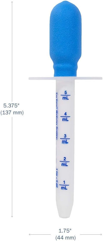 EZY DOSE Kids Baby Oral Syringe & Dispenser Calibrated for Liquid Medicine, Reduce Mess 5 mL/1