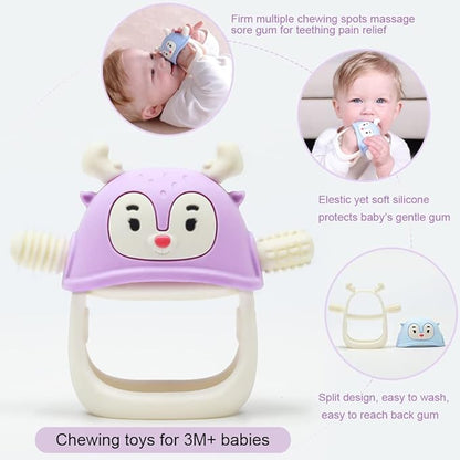 Smily Mia Baby Teething Toy |Penguin Teether for 0-6Months 3m+, Soft