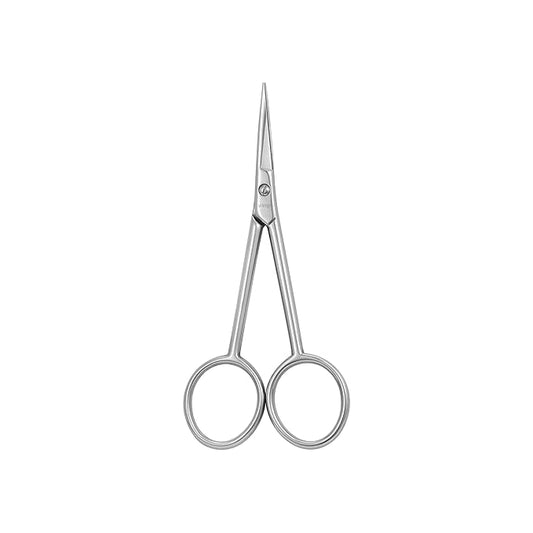 LIVINGO Premium Cuticle Scissors, 4 Inch Small Nail Scissors with Sharp Straight Blade Stainless Steel Manicure Scissors for Men & Women Trimming Nails, Beard, Eyelashes and Eyebrow