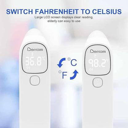 Berrcom Forehead and Ear Thermometer for Adults and Kids, Digital 1s Measurement