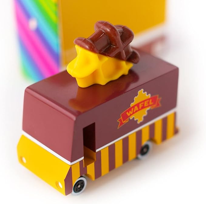 Candylab Toys CANDYCAR® Wooden Food Truck Collection - Waffle Van,
