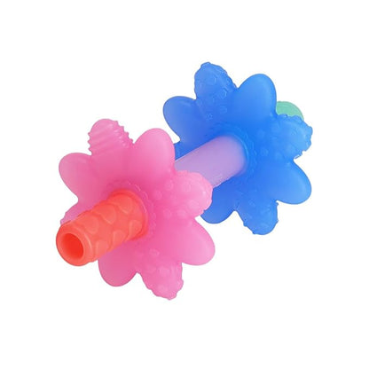 Itzy Ritzy Teensy Tube Teether; Textured Hollow Baby Teething Tube