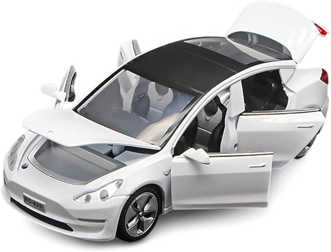 1:32 Scale Model 3 Alloy Car Model Diecast Toy Vehicles for Kids, car Model Toy，Pull Back Alloy Car with Lights and Music