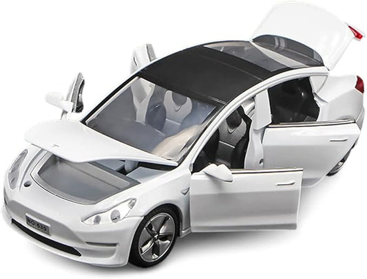1:32 Scale Model 3 Alloy Car Model Diecast Toy Vehicles for Kids, car Model Toy，Pull Back Alloy Car with Lights and Music