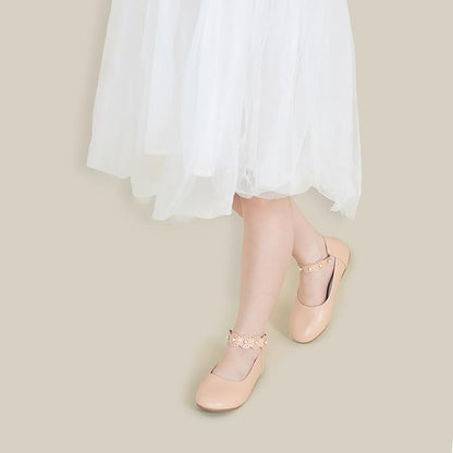 Felix & Flora Girls Toddler Little Ballet Shoes - Flower