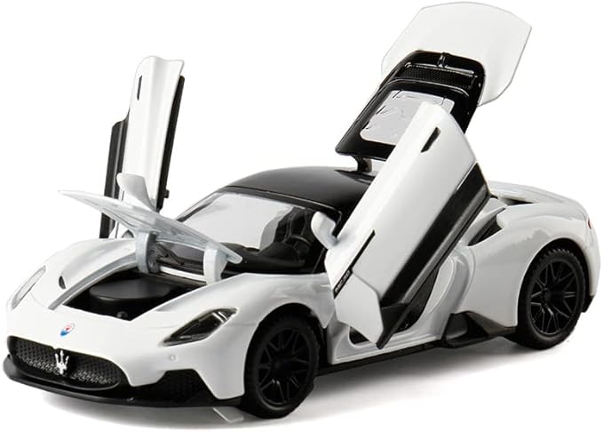 Alloy Collectible White MC20 Toy Cars Model Pull Back Vehicles