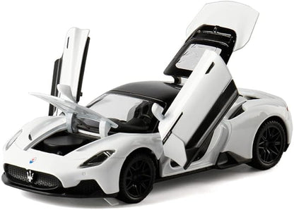 Alloy Collectible White MC20 Toy Cars Model Pull Back Vehicles