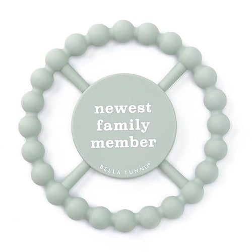 Bella Tunno Happy Teether ??Soft & Easy Grip Baby Teether Toy, Silicone Teether Ring to Help Soothe Gums
