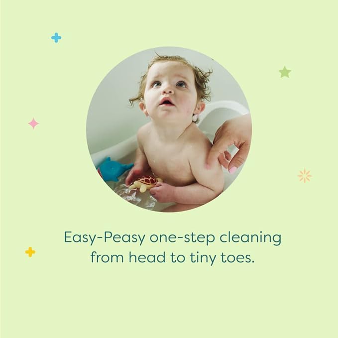 Babyganics Baby Shampoo + Body Wash Pump Bottle, Chamomile Verbena 16 Fl