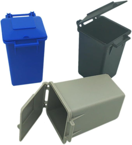 Mini Trash Can Vehicle Toy Set - Kids Pretend Play