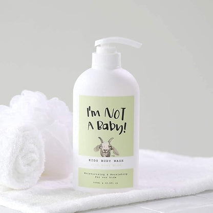 I'm NOT A Baby! Face Wash & Body Wash Duo - Gentle Kids Face Wash and Body Wash with Goat Milk, Perfect for Sensitive Skin 2-Piece Set