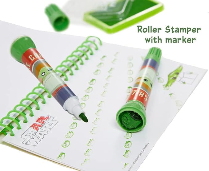 Star Wars Mandalorian Baby Yoda Coloring & Sticker Activity Set for Kids with Travel Carrying Case