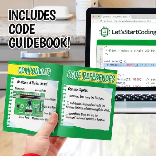 Ultimate Coding Kit for Kids 8-12+. Coding Game for Tweens with 100+ Free Code & STEM Projects. Girls & Boys Learn STEM Hands-On with C++ Coding. Makes a Great Gift for Techy Teens.