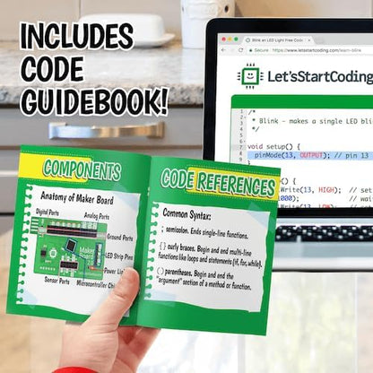 Ultimate Coding Kit for Kids 8-12+. Coding Game for Tweens with 100+ Free Code & STEM Projects. Girls & Boys Learn STEM Hands-On with C++ Coding. Makes a Great Gift for Techy Teens.