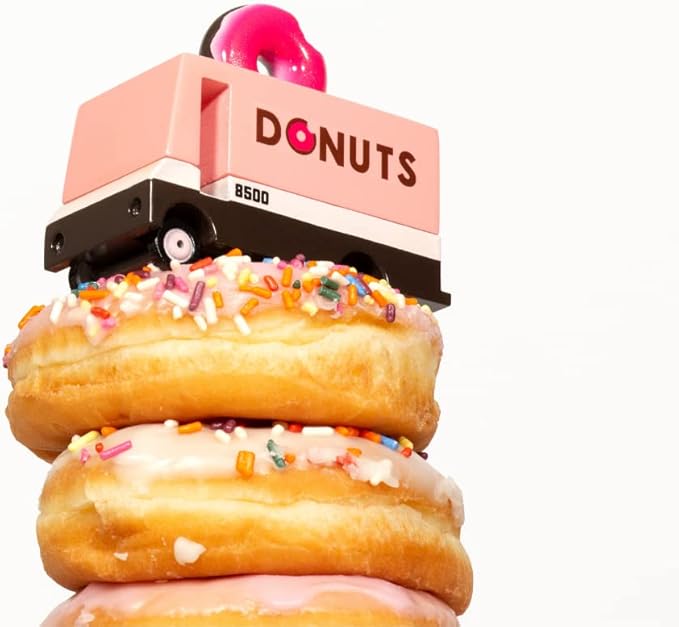 Candylab Toys CANDYCAR® Wooden Food Truck Collection - Donut Van,