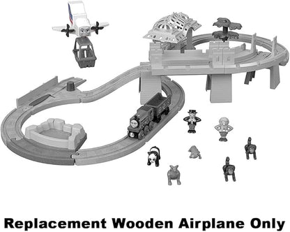 Replacement Part for Thomas and Friends Wooden Train Set - FXT66 ~ Wood Big World Adventures ~ Replacement Wooden Airplane, White