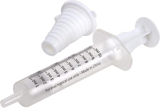 EZY DOSE Kids Baby Oral Syringe & Dispenser Calibrated for Liquid Medicine, Reduce Mess 10 mL/2