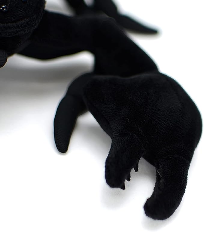 ZHONGXIN MADE Emperor Scorpion Plush Toy - Realistic 16" Black Scorpion Stuffed Animal, Simulation Soft Creeping Animals Scorpion Stuffed Toys, Unique Plushie Toys Model Dolls Collection for Kids