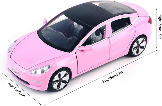 1:32 Scale Model 3 Alloy Car Model Diecast Toy Vehicles for Kids, car Model Toy，Pull Back Alloy Car with Lights and Music