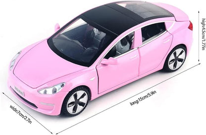1:32 Scale Model 3 Alloy Car Model Diecast Toy Vehicles for Kids, car Model Toy，Pull Back Alloy Car with Lights and Music