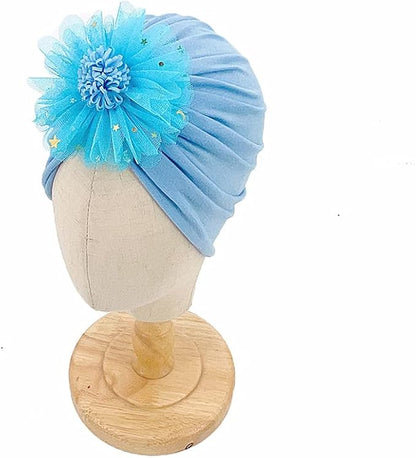 XYX Baby Girl Toddlers Breathable Cotton Hat Newborn Knotted Hat