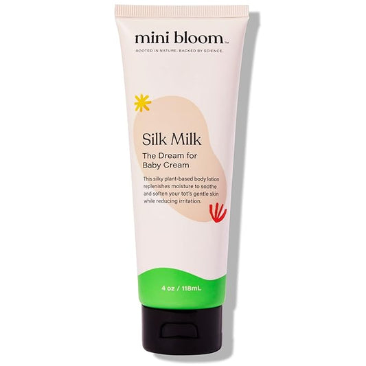 Baby Moisturizing Cream Silk Milk Organic, and Hypoallergenic with Apricot Kernel Oil 4 oz.