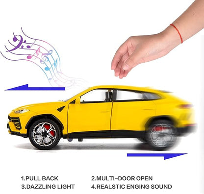 BDTCTK Compatible for 1:24 Lambo Urus Car Model, Diecast Pull Back Car Toy car