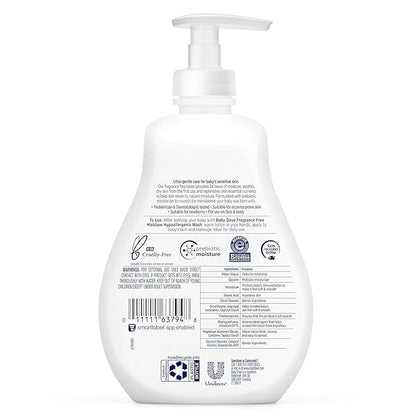 Baby Dove Sensitive Moisture Face and Body Lotion 13 oz(Pack 4)