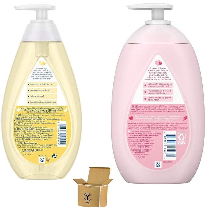 YDF Johnson's Head-to-Toe Baby & Newborn Wash & Shampoo + 500ML