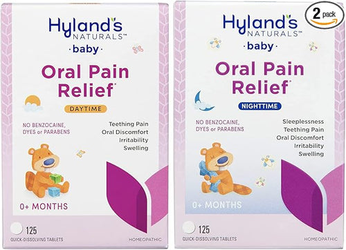 Hyland's Baby Day & Night Bundle, Soothing Tablets with Chamomilla 250 Count