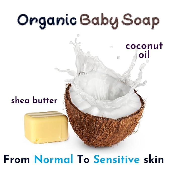 Baby wash and Shampoo | Organic Baby Soap Bar 3 BARS