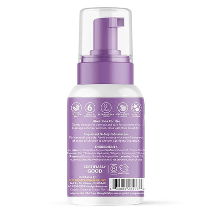 Badger Baby Wash, Relaxing Lavender Night Night Foaming Baby Shampoo and Body Wash 4 fl (2 Pack)