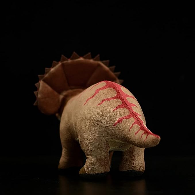 ZHONGXIN MADE Simulation Triceratops Dinosaur Stuffed Animal - 15 inch Simulation Dinosaur Plush Toy, Lovely Triceratops Dinosaur Stuffed Animal Toy as Gifts for Your Kids