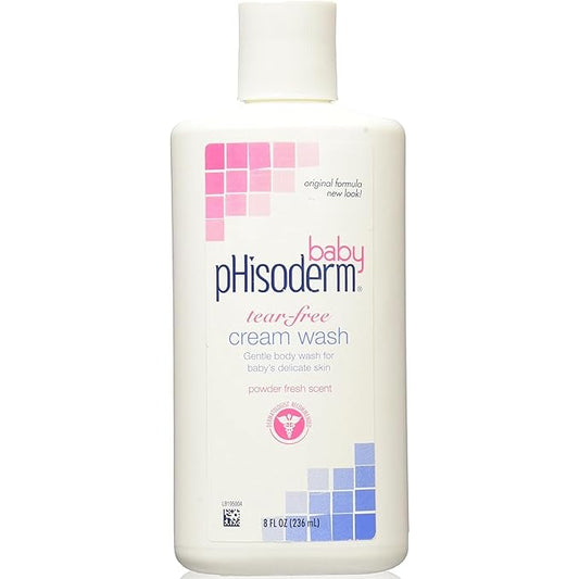 Phisoderm Baby Tear-Free Cream Wash 8 oz (Pack of 6)