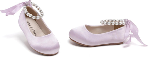Felix & Flora Girls Toddler Little Ballet Shoes - Flower