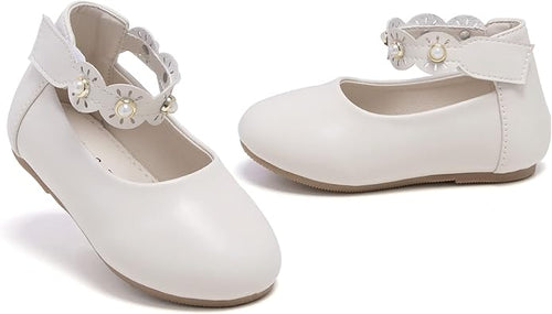 Felix & Flora Girls Toddler Little Ballet Shoes - Flower