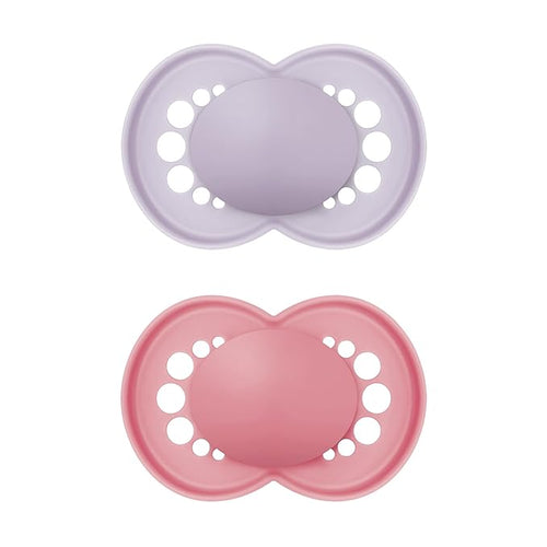 MAM Original Matte Baby Pacifier, Nipple Shape Helps Promote Healthy Oral Development ,6-16 Months(Pack 2)