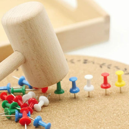 DANNI Montessori Practical Life Material Hammer and Nails Set with Wooden Tray Montessori Educational Wooden Toys for Children (2)