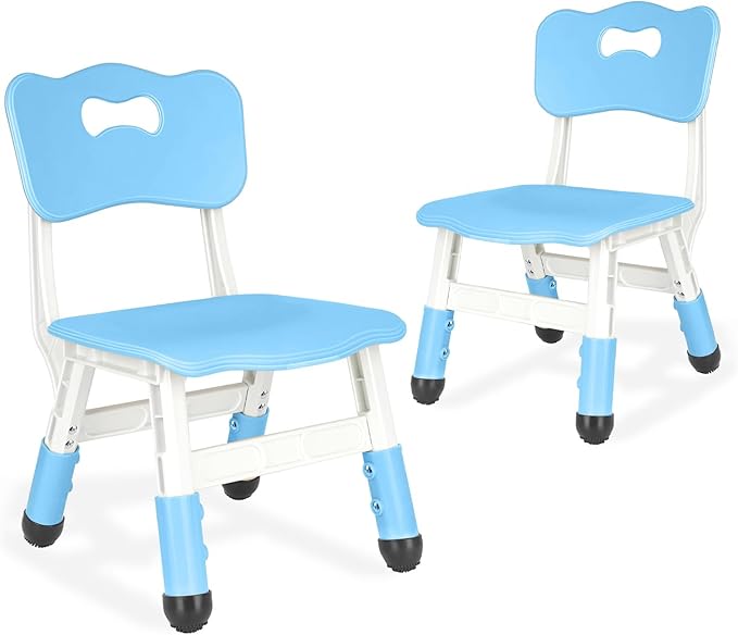 Kid Chairs Indoor 3 Level Adjustable Suitable for Children Age 2-6. Toddler Chairs Maximum Load-Bearing 220LBS for Family Classroom and Nursery Kids Activity Chair Set