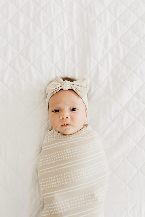 Copper Pearl Baby Bows: Stylish Headbands for Baby Girls, Premium Soft and Stretchy Baby Headbands
