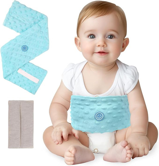 Colic and Gas Relief for Newborns and Infants, Flaxseed Heated Tummy Wrap 0-3 Years
